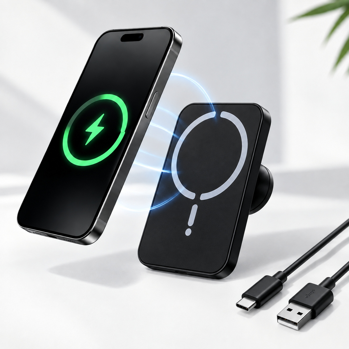 Chargeur Magnétique Sans Fil Voiture – Support Téléphone Magnétique
