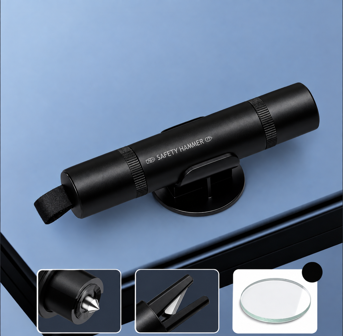 Outil automobile compact 2-en-1 avec support de fixation