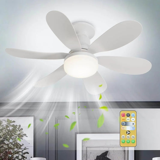 Ventilateur de plafond LED douille E27 M'Trends