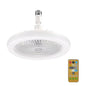 Ventilateur LED de Plafond E27 avec Télécommande – Compact, Silencieux et Élégant